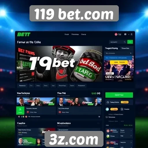 Análise das funcionalidades do site 119 bet.com